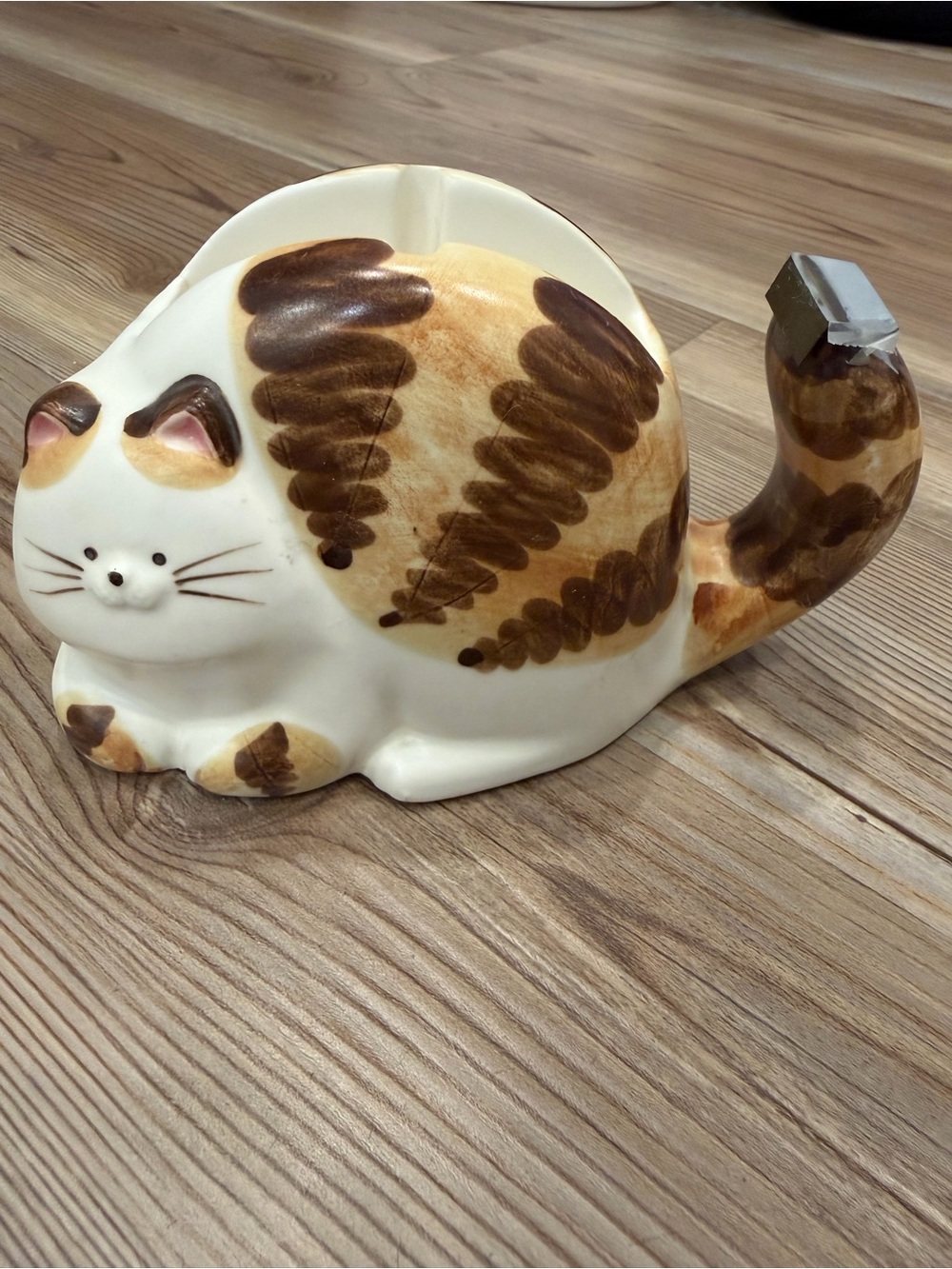 Vintage Takahashi Japan Tabby Cat Tape Dispenser